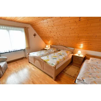 Schwarzwald Ferienwohnung Sternschnuppe Schlafzimmer Doppelbett